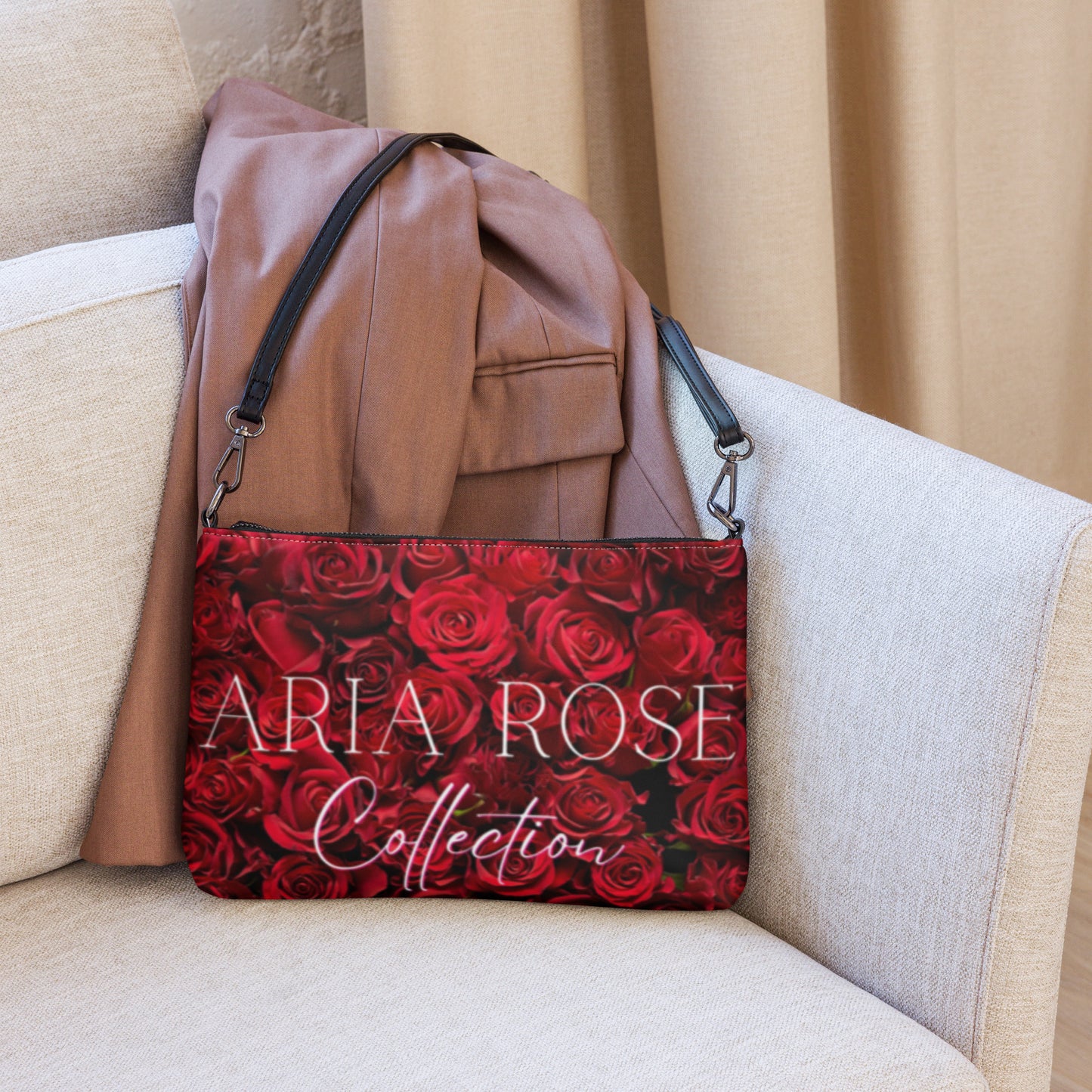 Aria Rose Collection Red Rose Crossbody Bag image 1