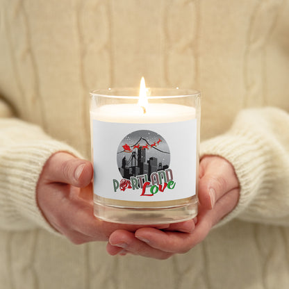 Port-Man Christmas Glass Jar Soy Wax Candle image 0