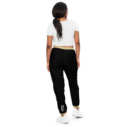 Black and Gold Portland Love Logos Unisex Track Pants image 7