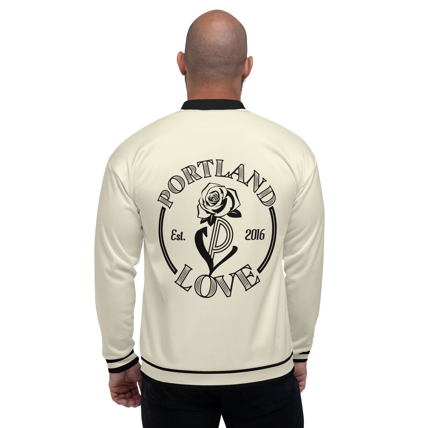P-Love Rose Unisex Bomber Jacket image 1