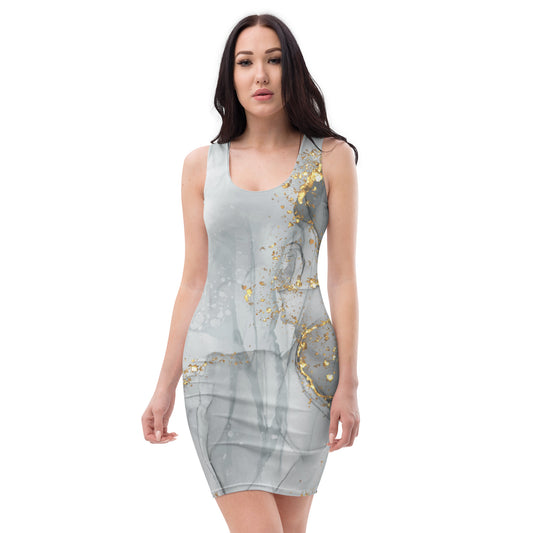 Portland Love Gold Glitter Element Sublimation Cut & Sew Dress image 0