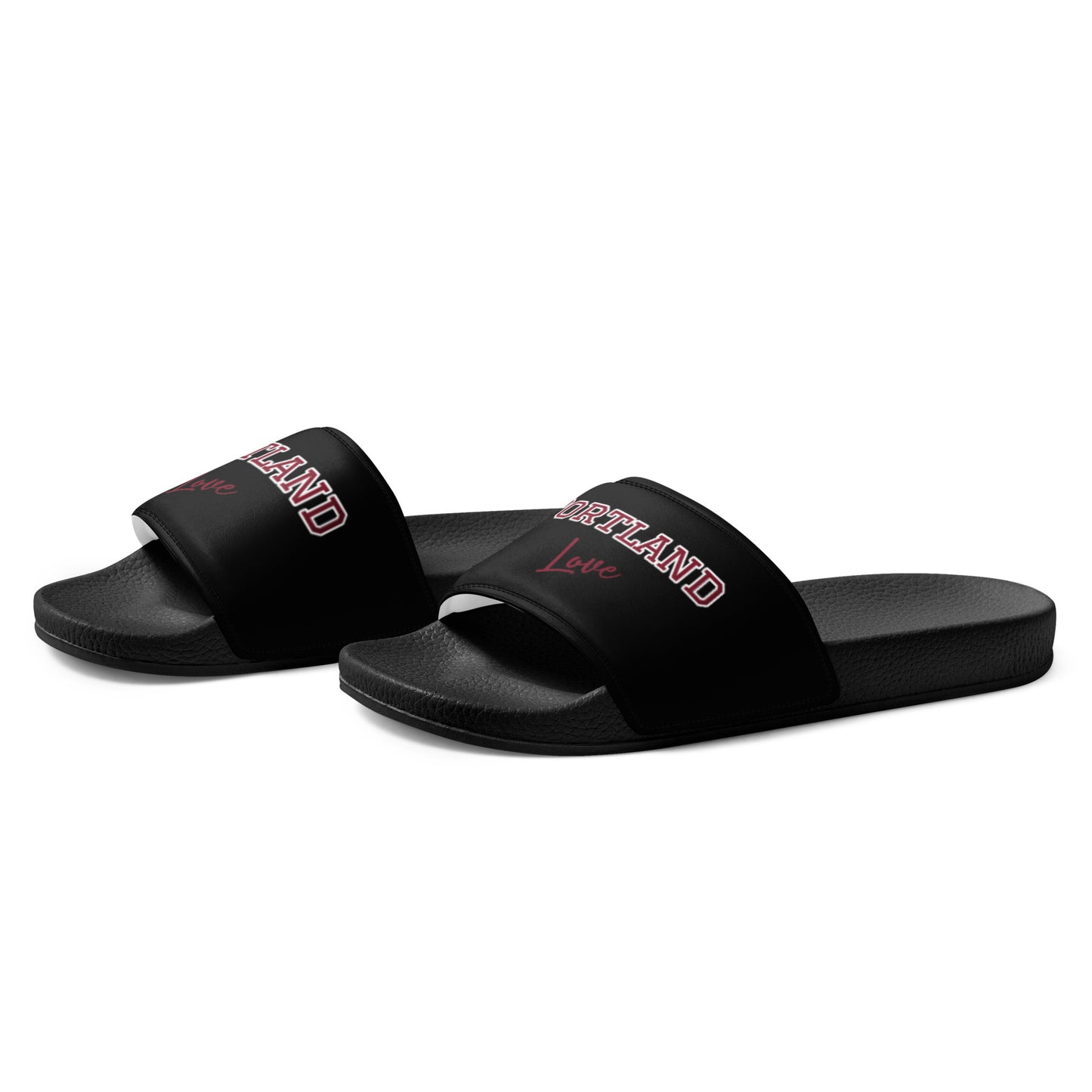 Block Style Burgundy Men’s Slides Inverted image 6