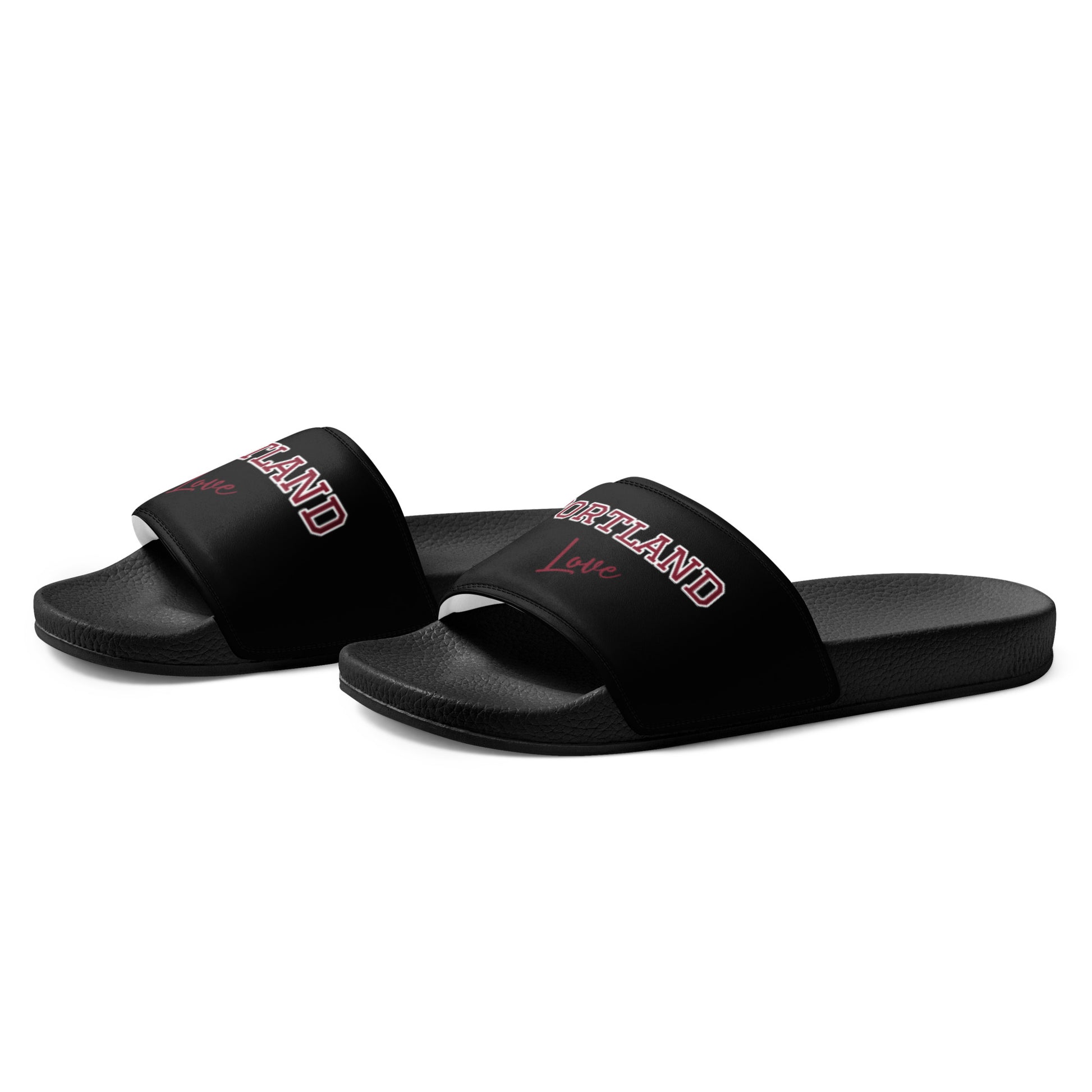 Block Style Burgundy Men’s Slides Inverted image 6