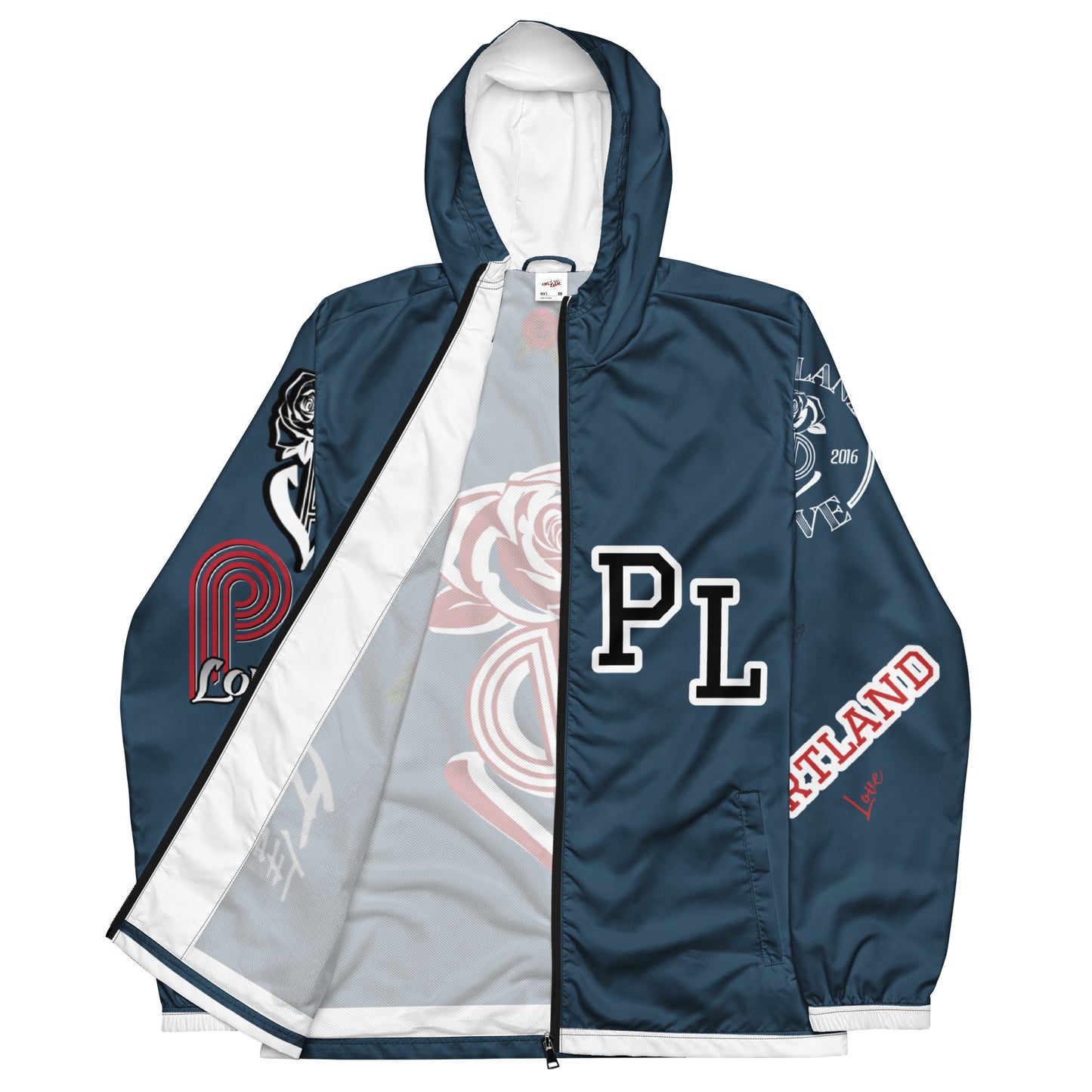 Portland Love Logos Arapawa Men’s Windbreaker image 3