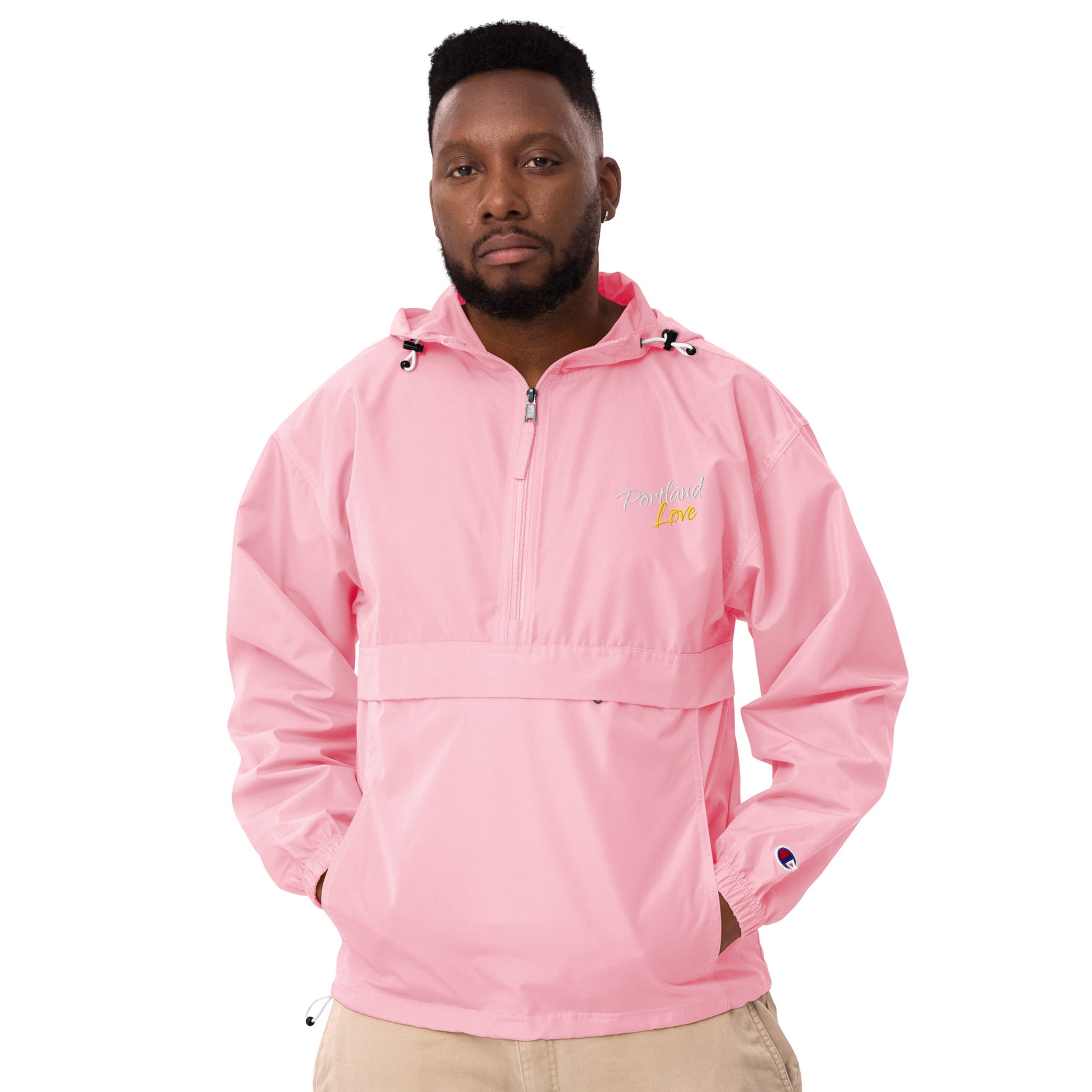 Portland Love (Yellow) Embroidered Champion Packable Jacket image 26