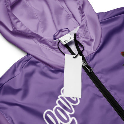 Portland Love Purple Logo Men’s Windbreaker image 3