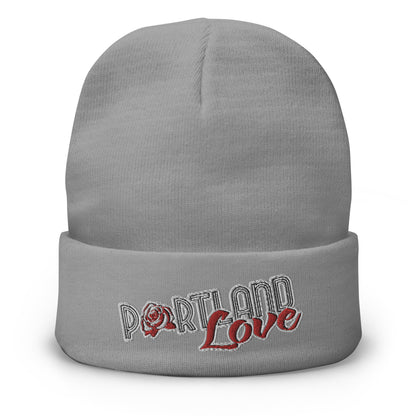 Original Portland Love Embroidered Beanie image 5