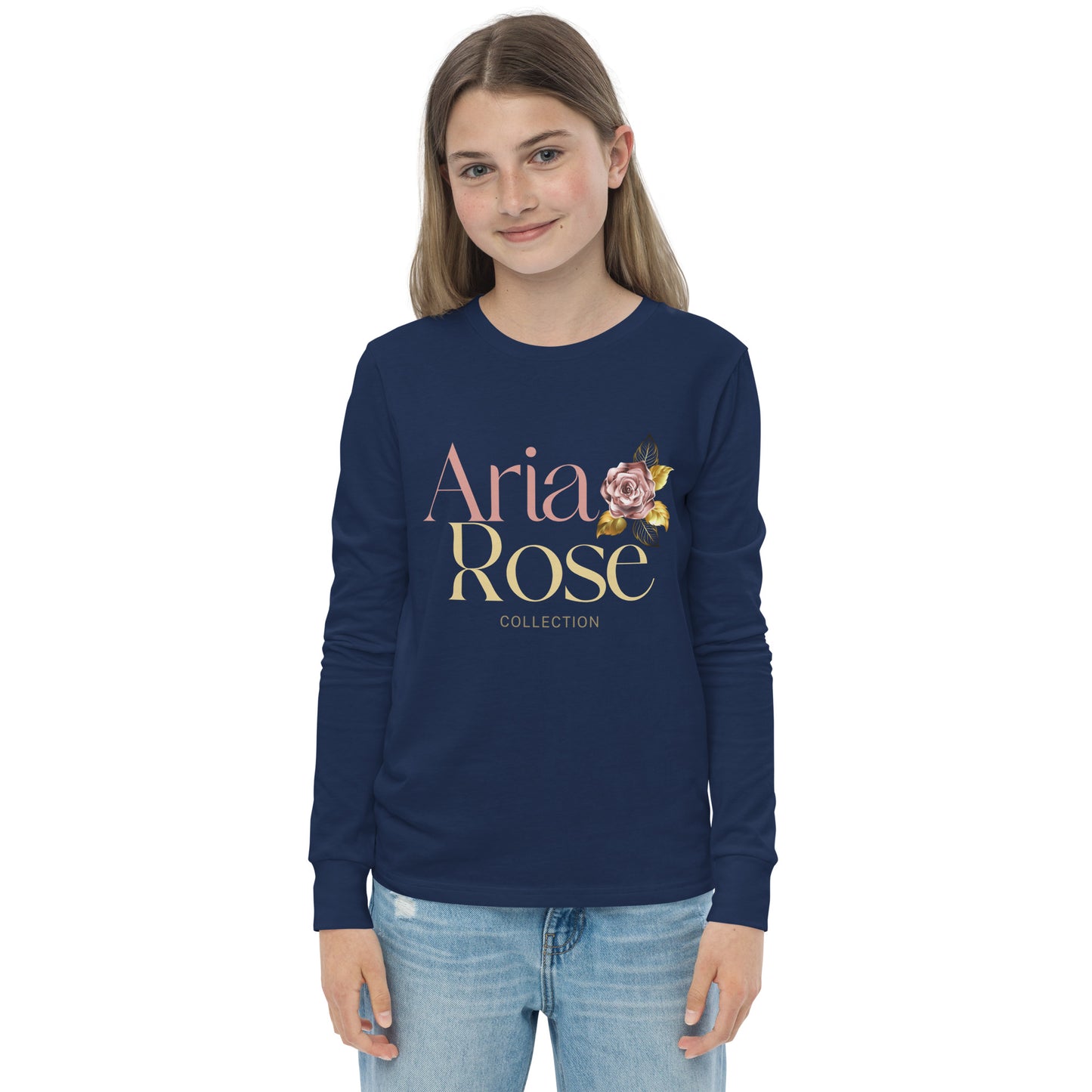 Aria Rose Gold Youth Long Sleeve Tee image 8