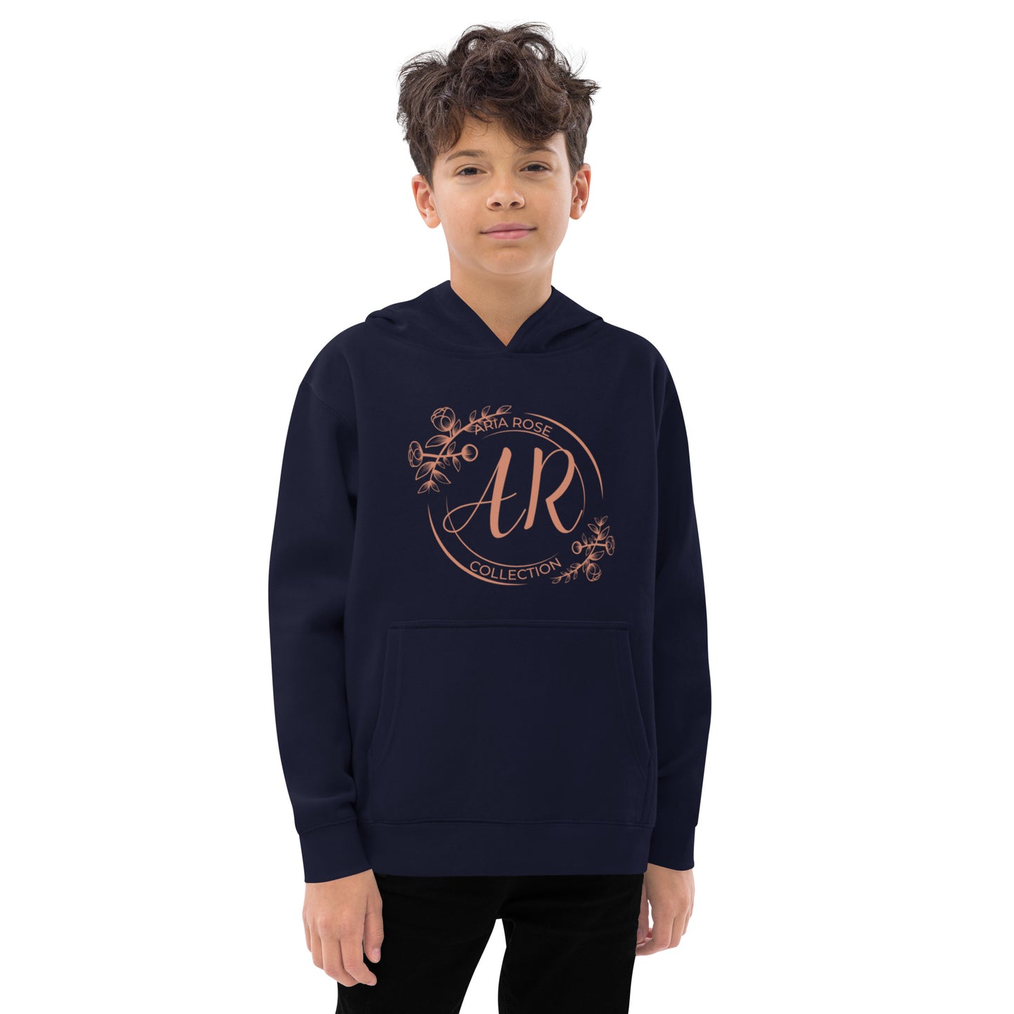 Aria Rose Gold Kids Fleece Hoodie image 2