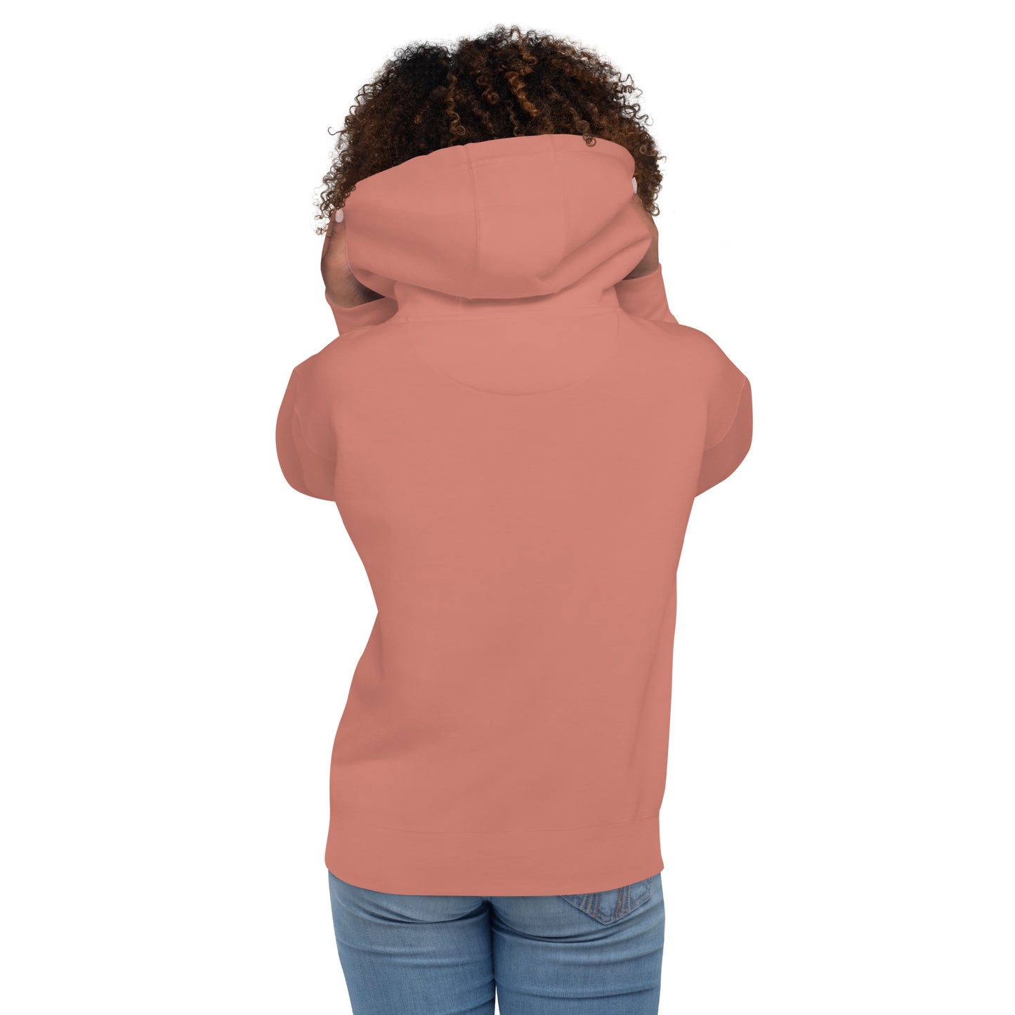 Block Style Royal/White Embroidered Unisex Hoodie image 34