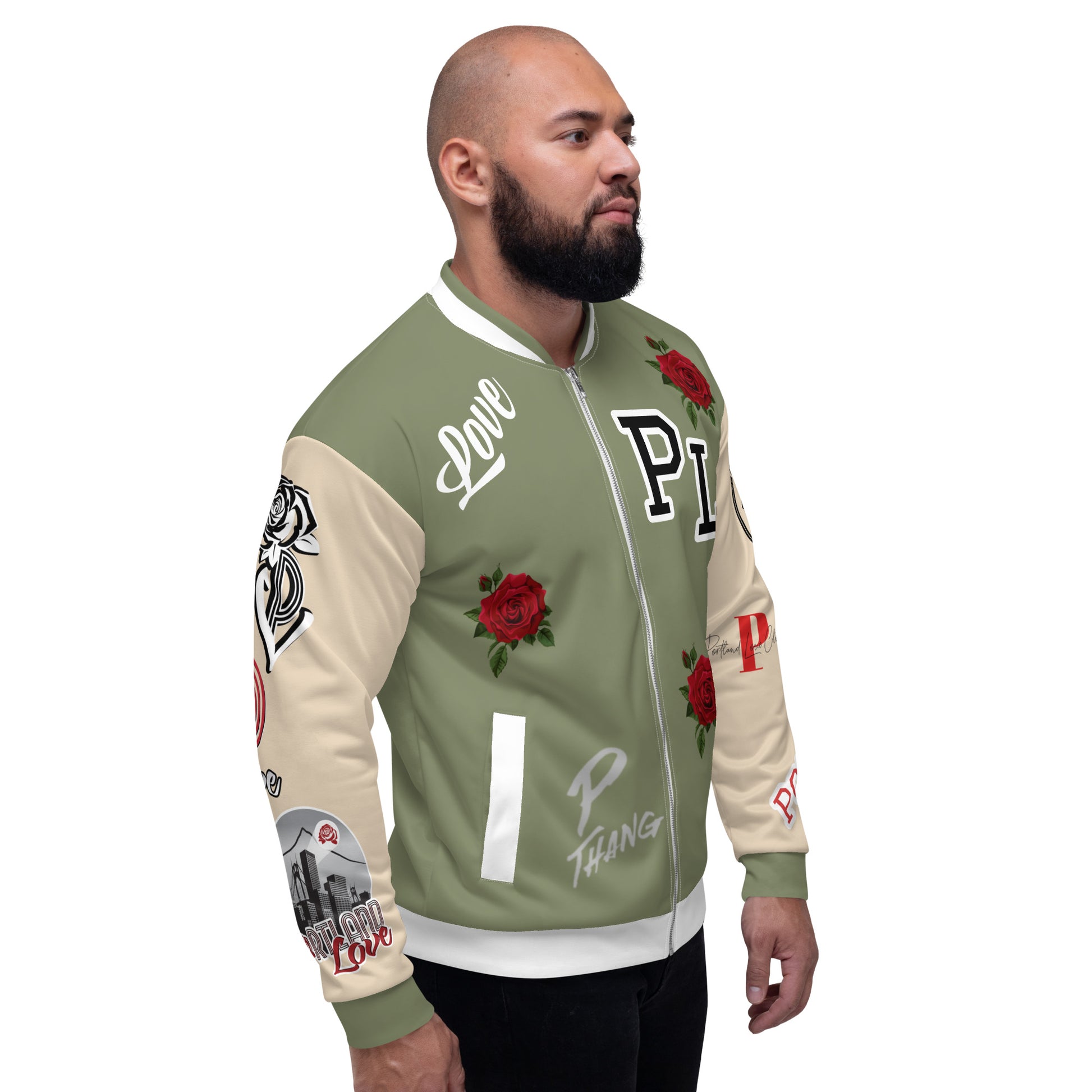 Portland Love Logo City Love Bomber Jacket image 5