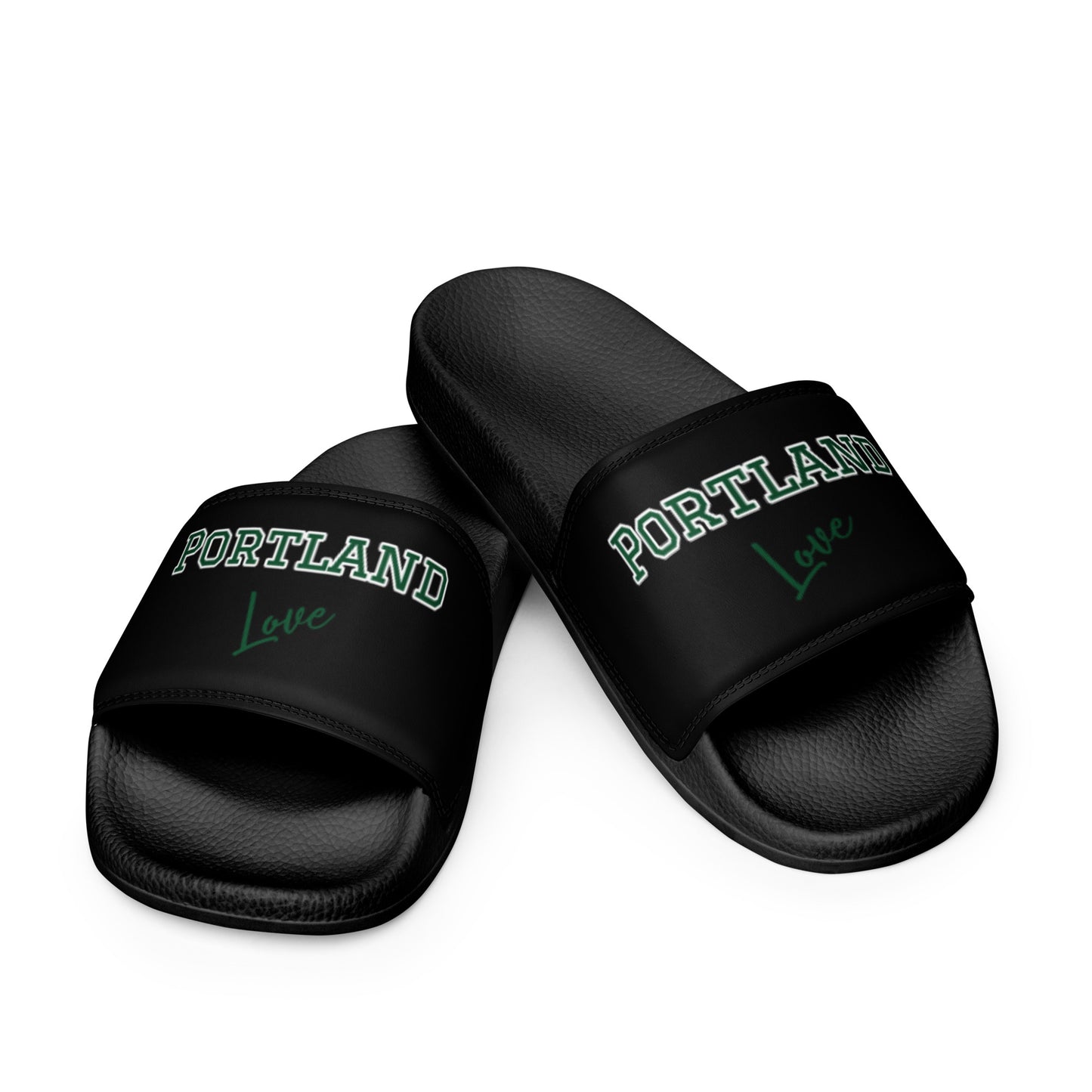 Block Style Forest Green Men’s Slides Inverted image 2