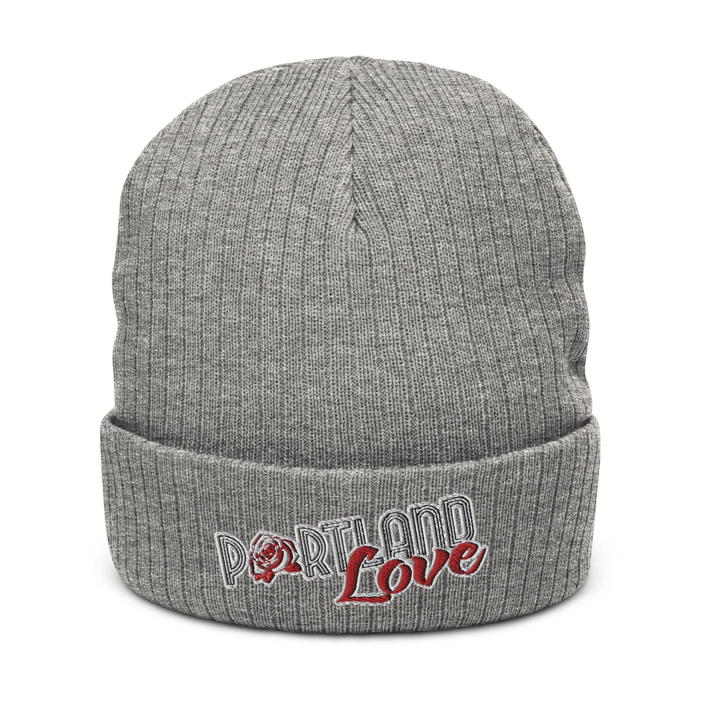 Original Portland Love Ribbed Knit Beanie image 3