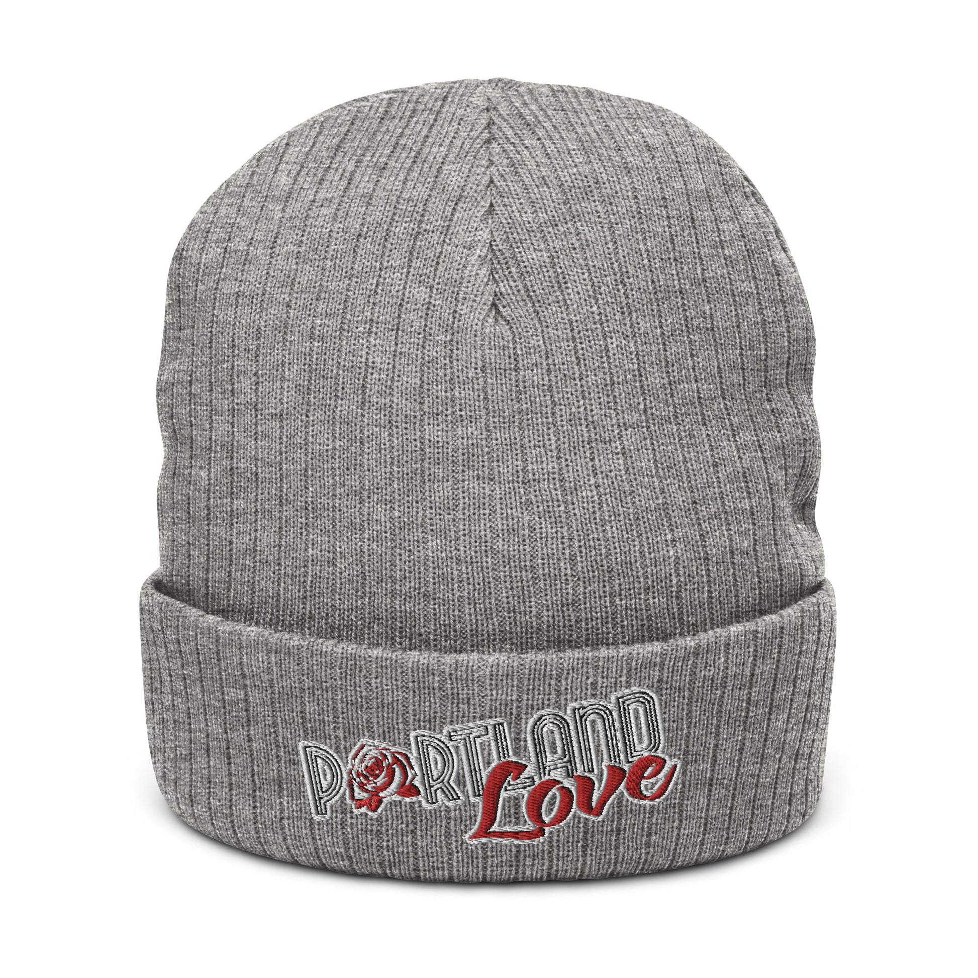 Original Portland Love Ribbed Knit Beanie image 3