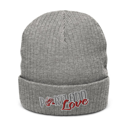 Original Portland Love Ribbed Knit Beanie image 3