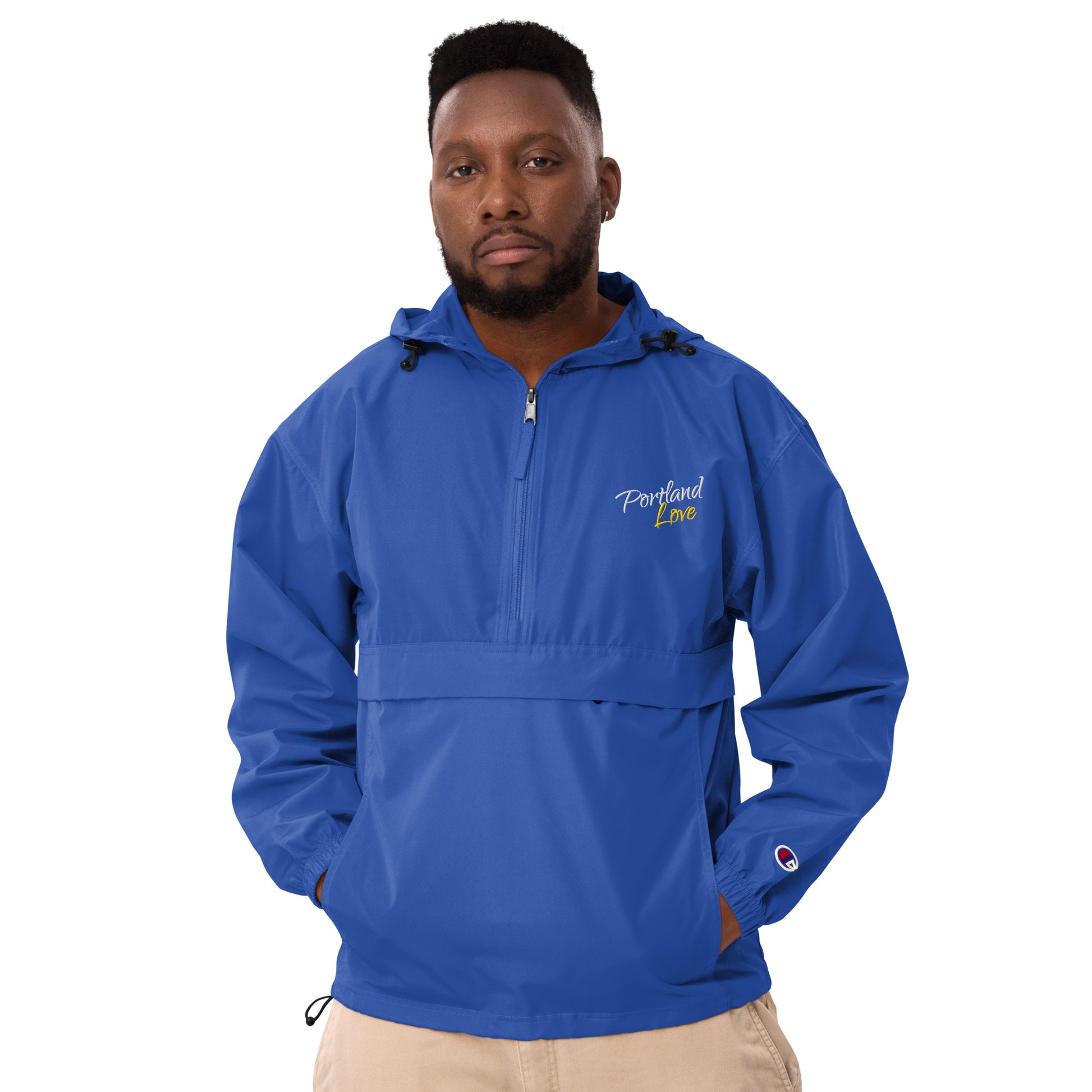 Portland Love (Yellow) Embroidered Champion Packable Jacket image 16