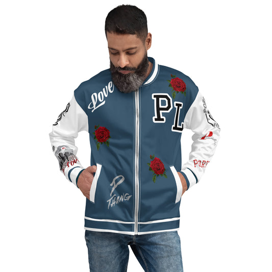 Arapawa Blue Portland Love Logo Port-Man Bomber Jacket image 0