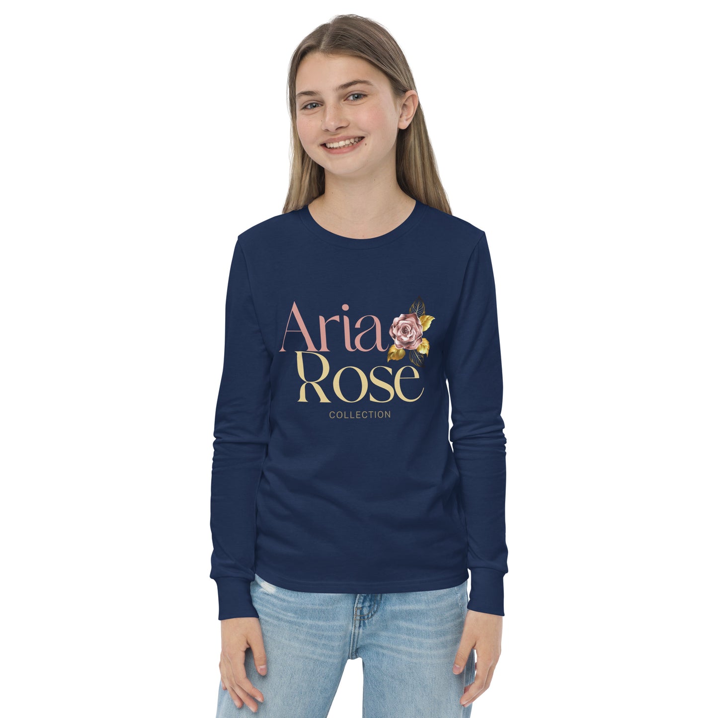 Aria Rose Gold Youth Long Sleeve Tee image 9