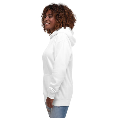 Block Style Royal/White Embroidered Unisex Hoodie image 47