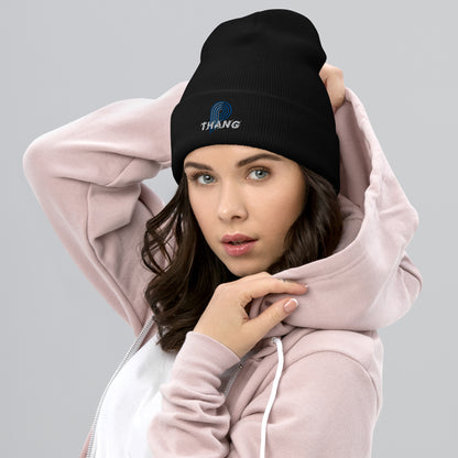 P-Thang (Royal/White) Cuffed Beanie image 0