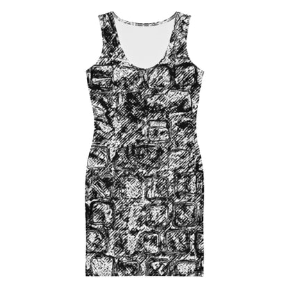 Portland Love Black & White Blaze Sublimation Cut & Sew Dress image 4