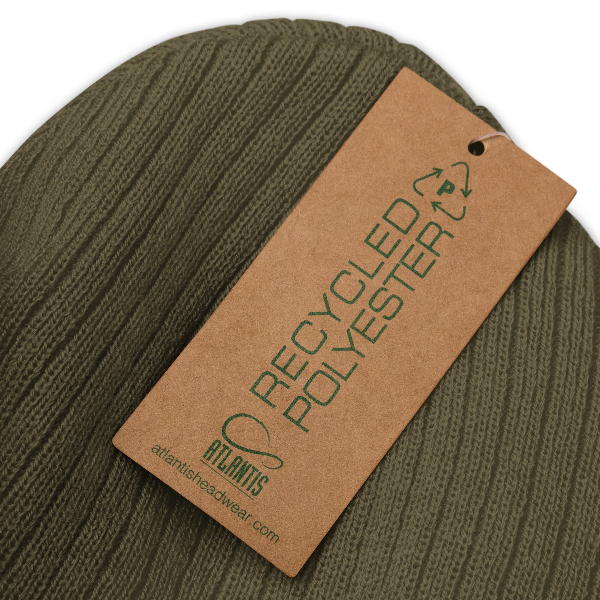 Original Portland Love Christmas Black Ribbed Knit Beanie image 3