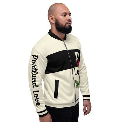 P-Love Rose Unisex Bomber Jacket image 2