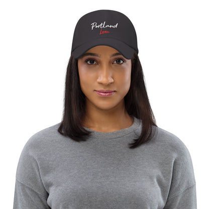 Portland Love Black Marble Dad Hat image 18
