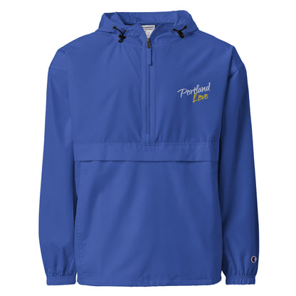 Portland Love (Yellow) Embroidered Champion Packable Jacket image 5