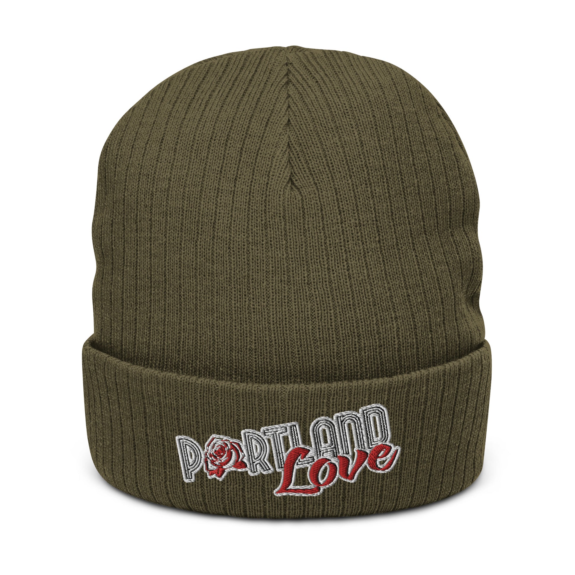 Original Portland Love Ribbed Knit Beanie image 2