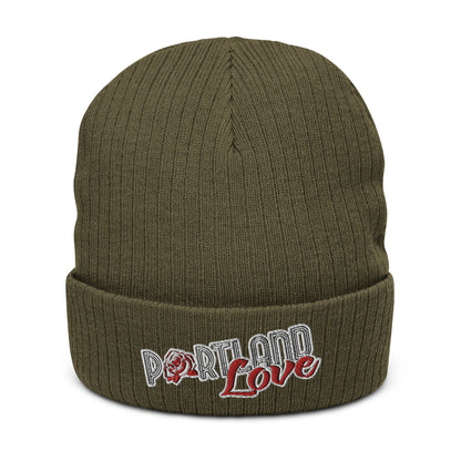 Original Portland Love Ribbed Knit Beanie image 2