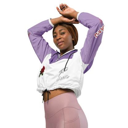 Portland Love Logos Purple Women’s Cropped Windbreaker image 8