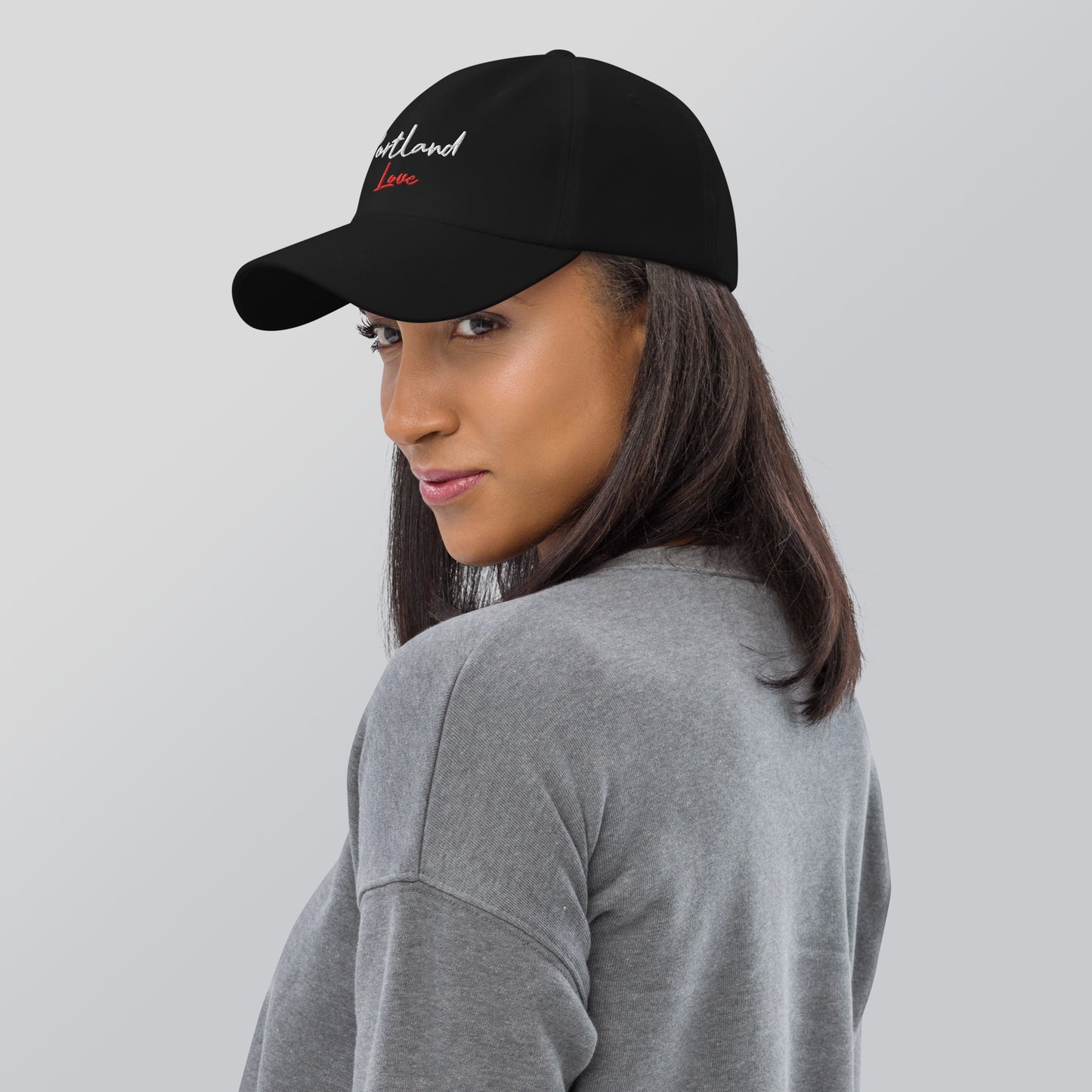 Portland Love Black Marble Dad Hat image 1