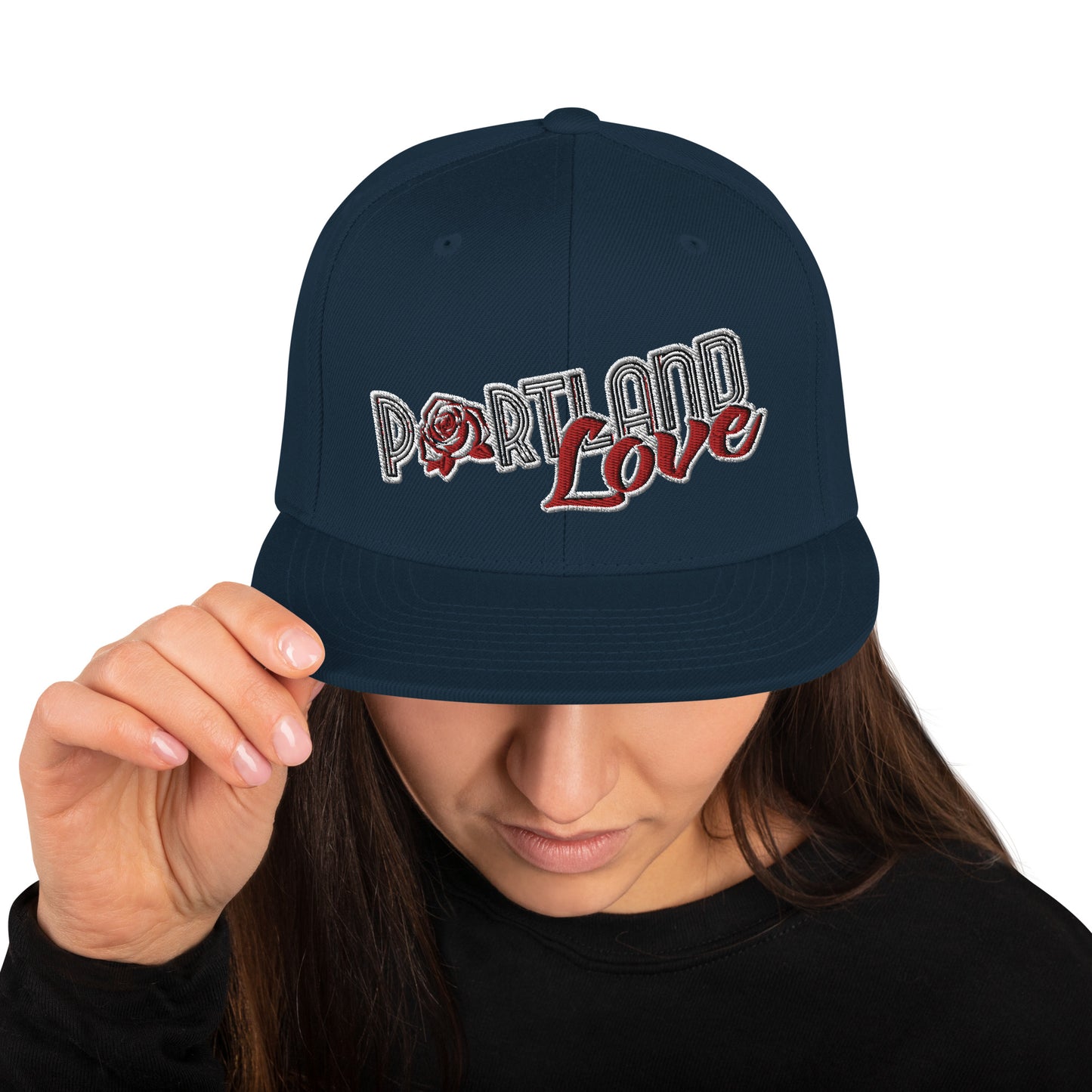 Portland Love Original Embroidered Classic Snapback Hat image 0