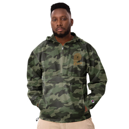 P-Love (Gold) Embroidered Champion Packable Jacket image 8
