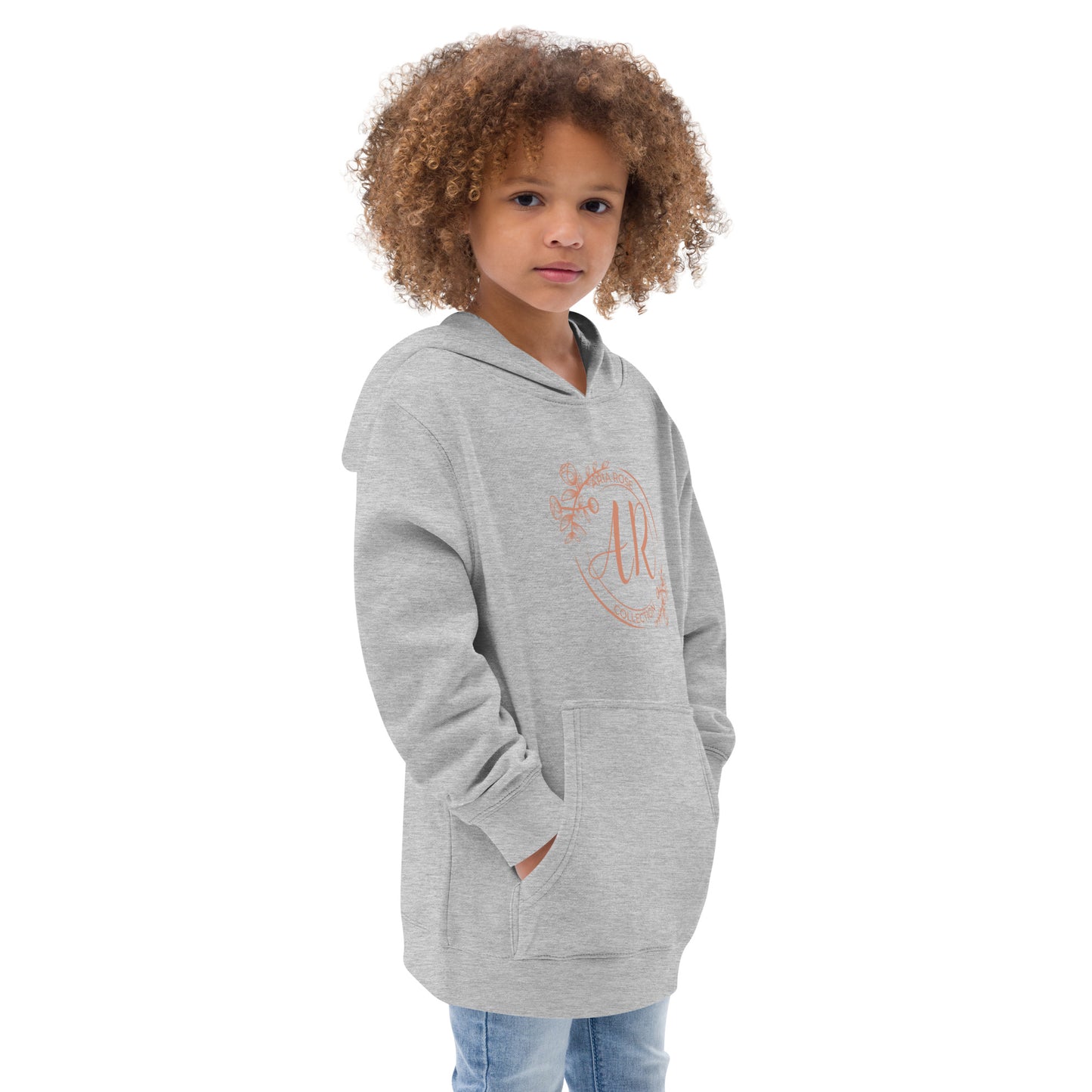 Aria Rose Gold Kids Fleece Hoodie image 9