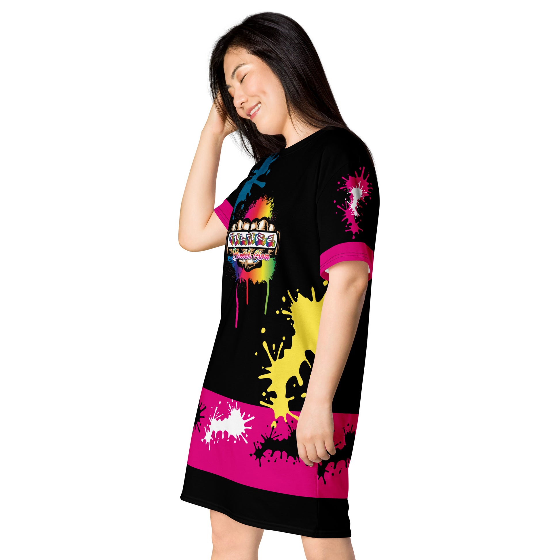 Culture Street Splash Design T-Shirt Dress image 3
