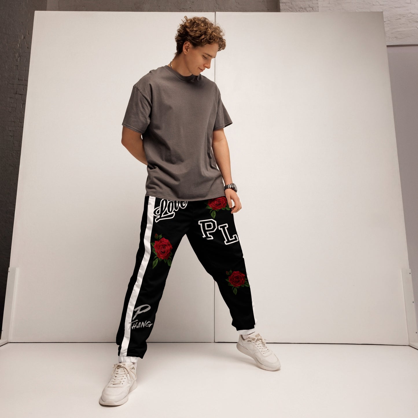 Portland Love Logos Black Unisex Track Pants image 3