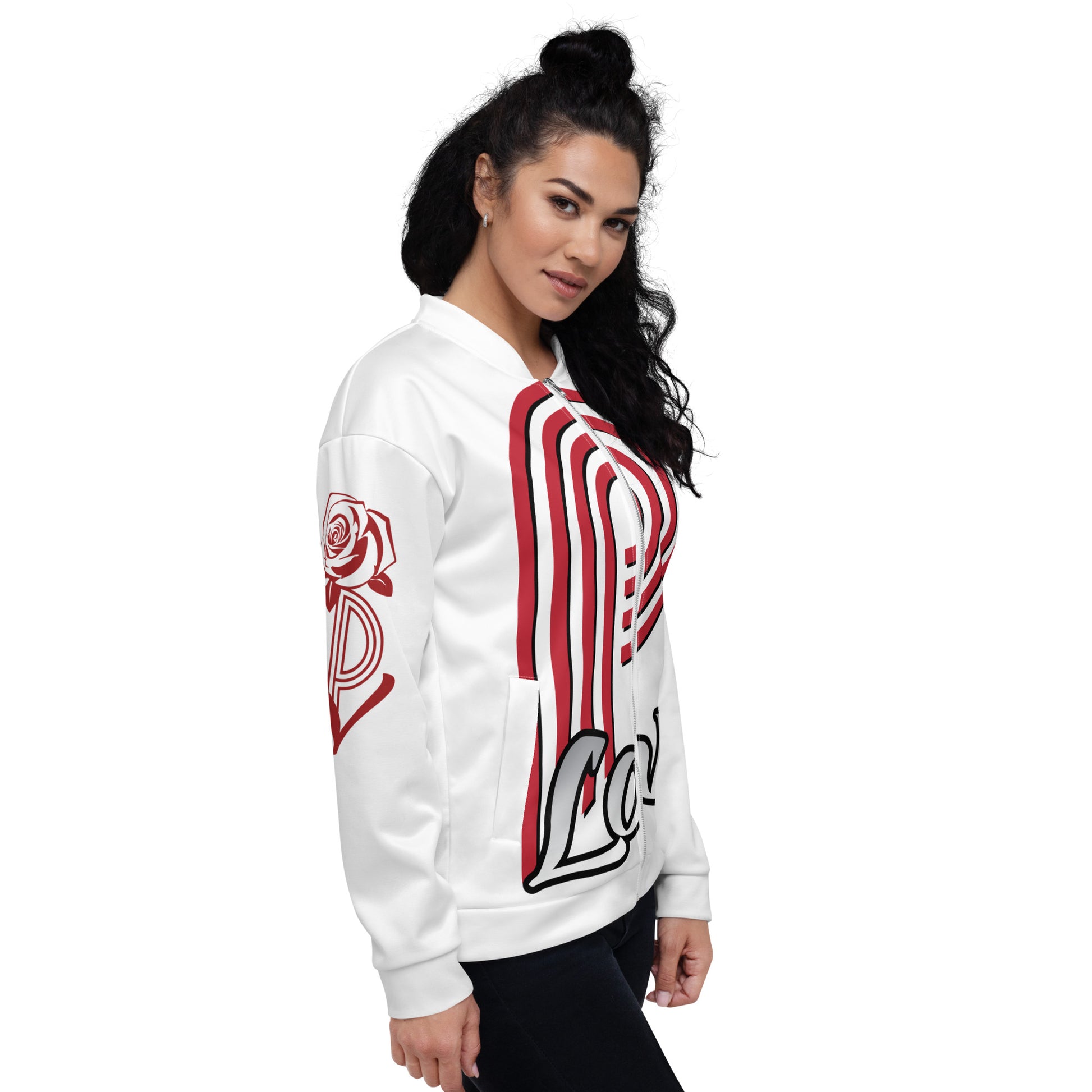 Big P-Love Unisex Bomber Jacket image 3