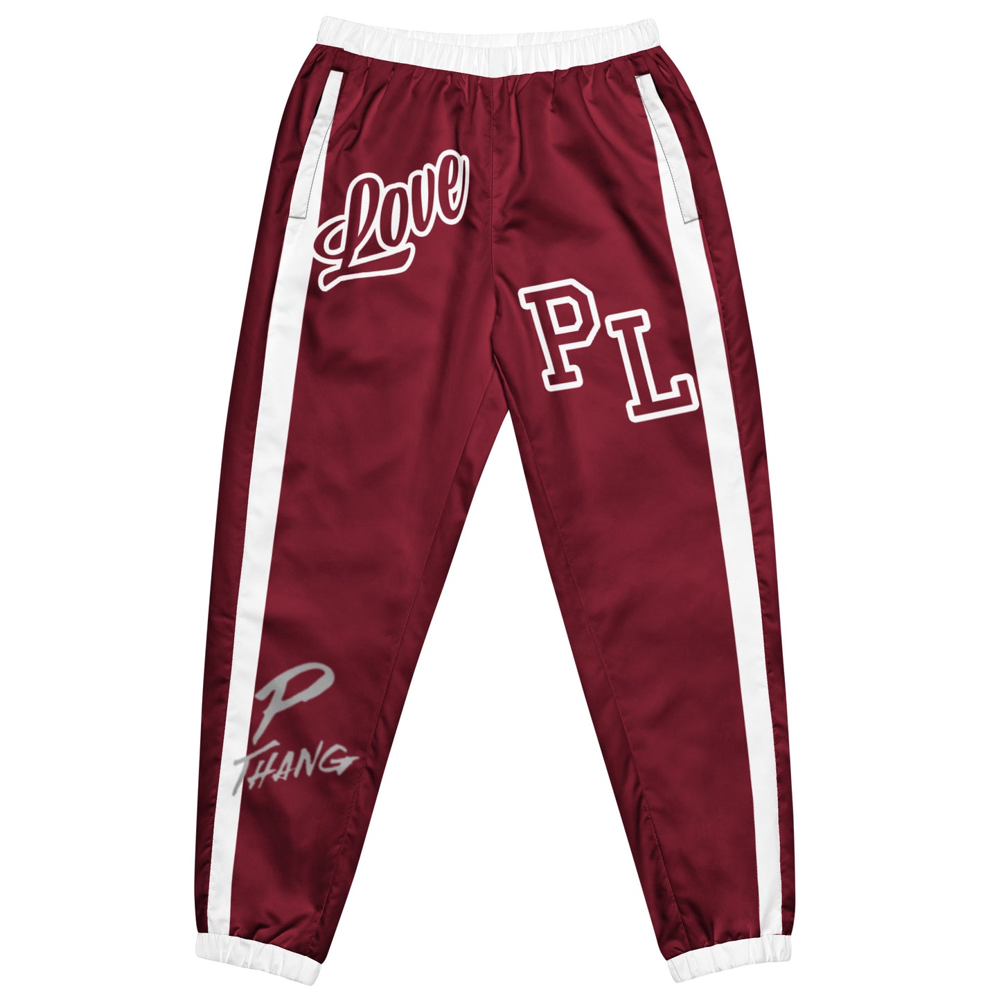 Portland Love Burgundy Logos Unisex Track Pants image 6
