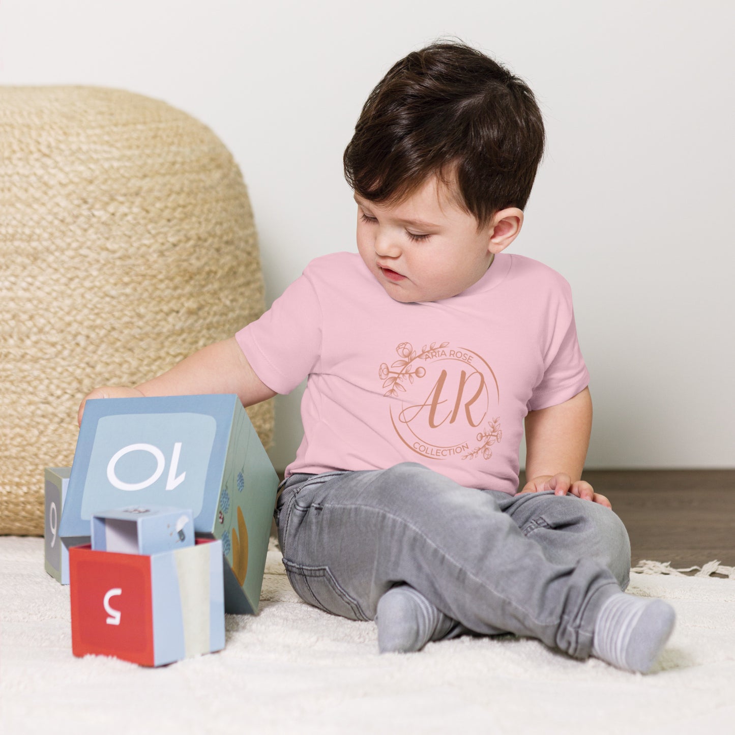 Aria Rose Gold Toddler Short Sleeve Tee image 3