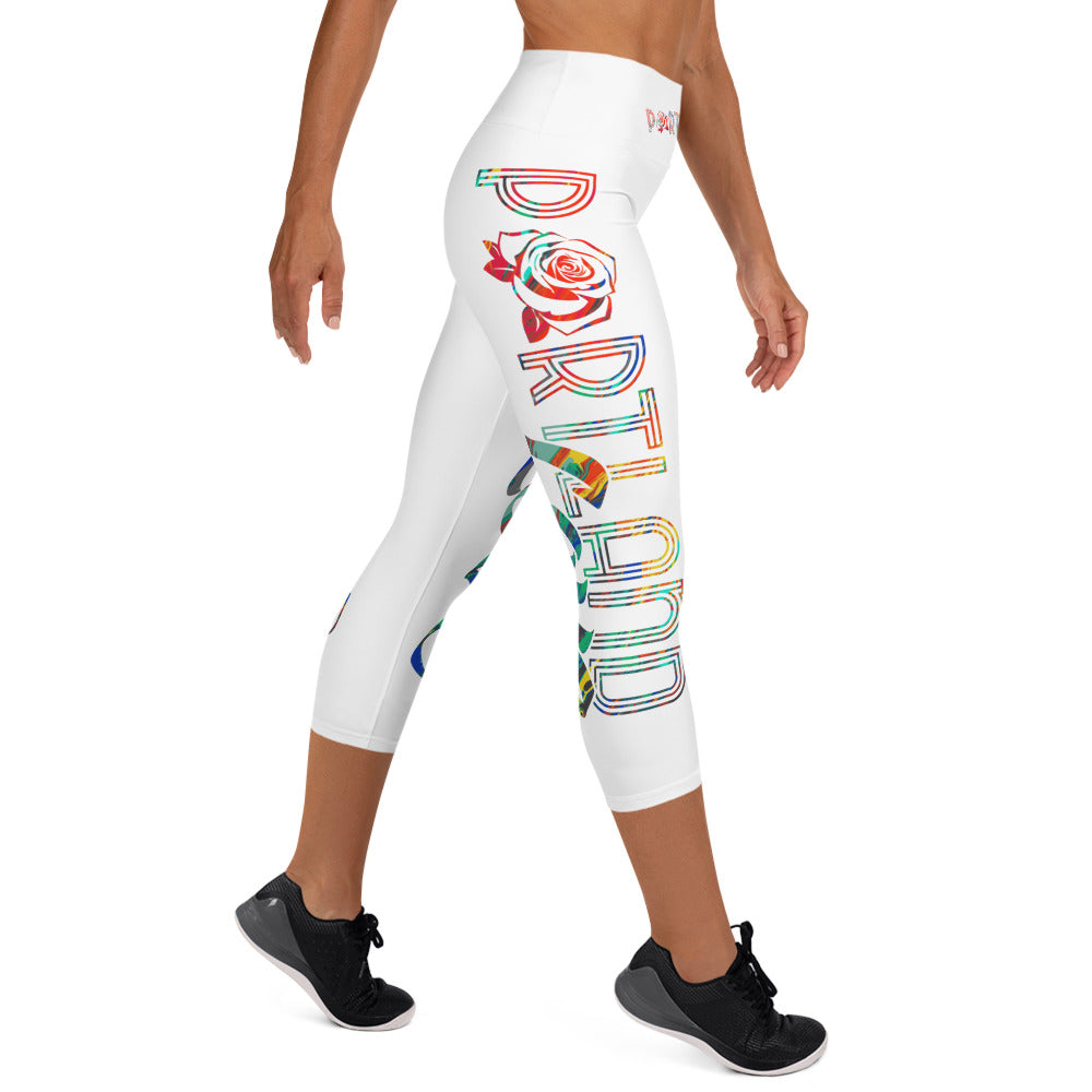 Portland Love Colorway Yoga Capri Leggings image 2