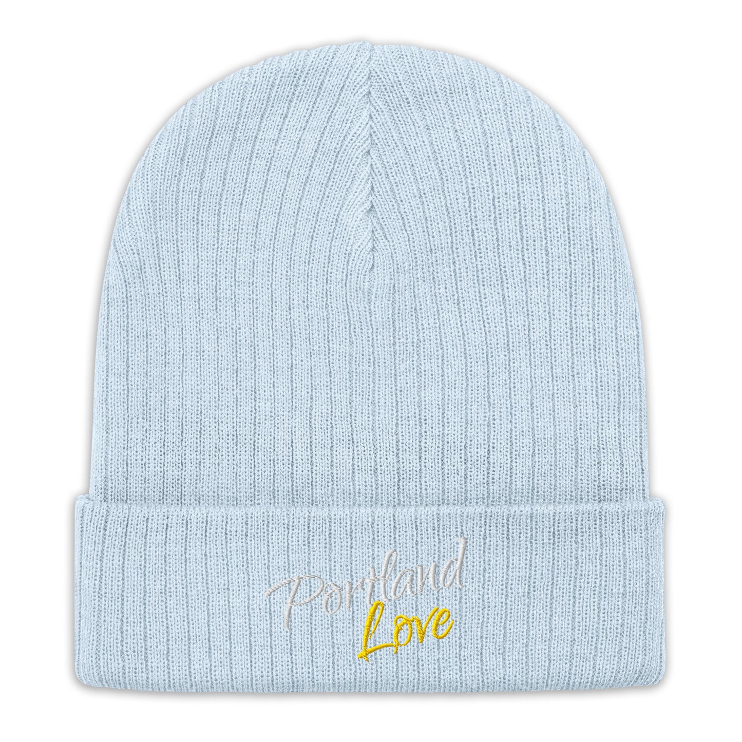 Portland Love (Yellow) Ribbed Knit Beanie image 6