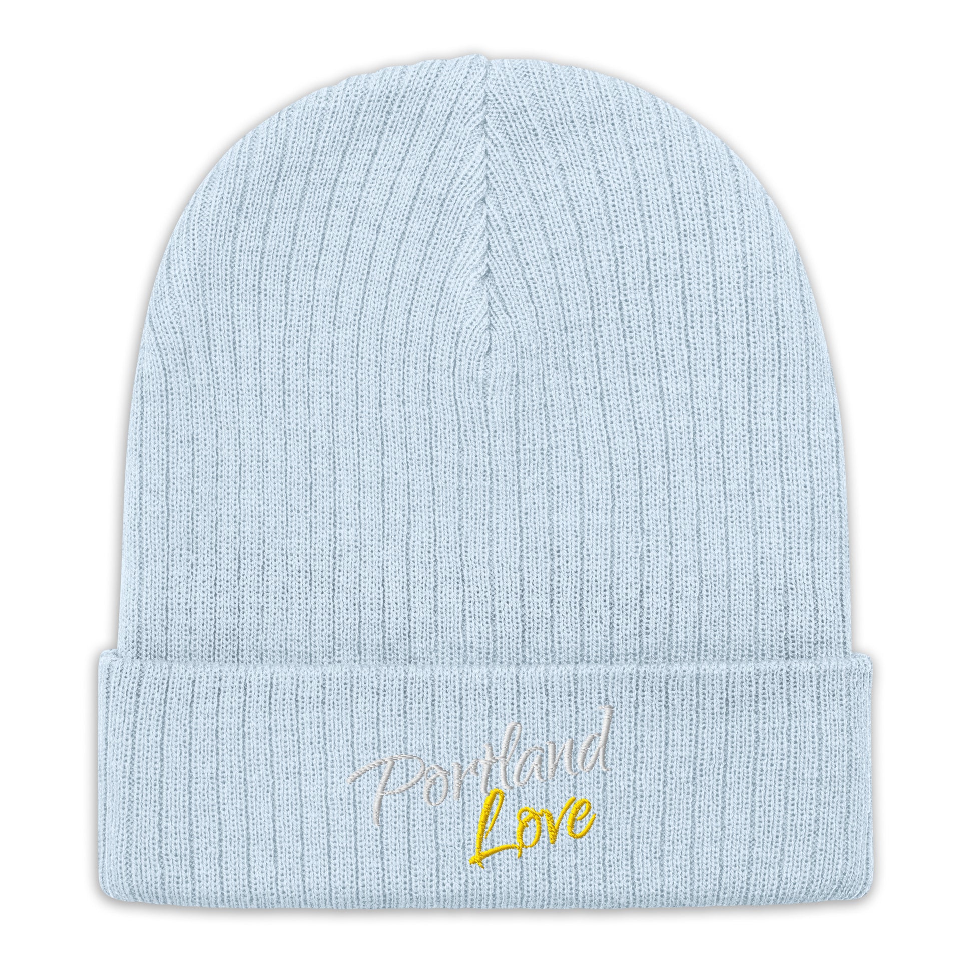 Portland Love (Yellow) Ribbed Knit Beanie image 6