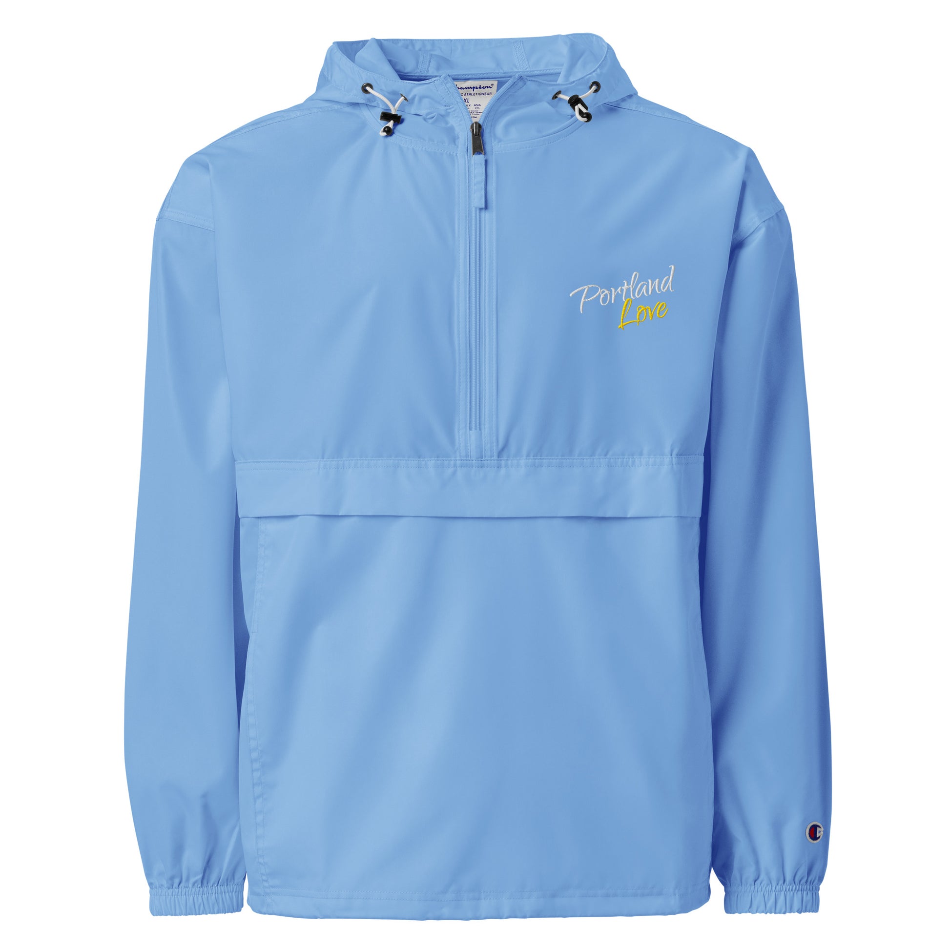 Portland Love (Yellow) Embroidered Champion Packable Jacket image 8