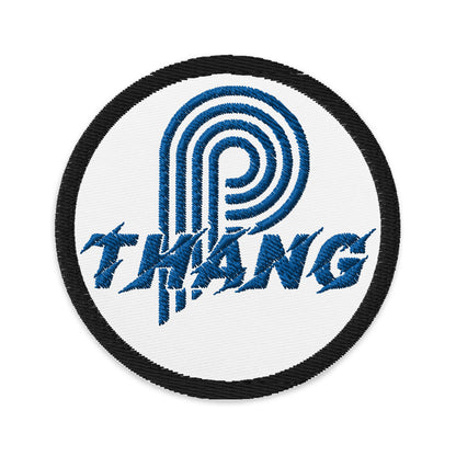 P-Thang Royal Embroidered Black Patch image 1