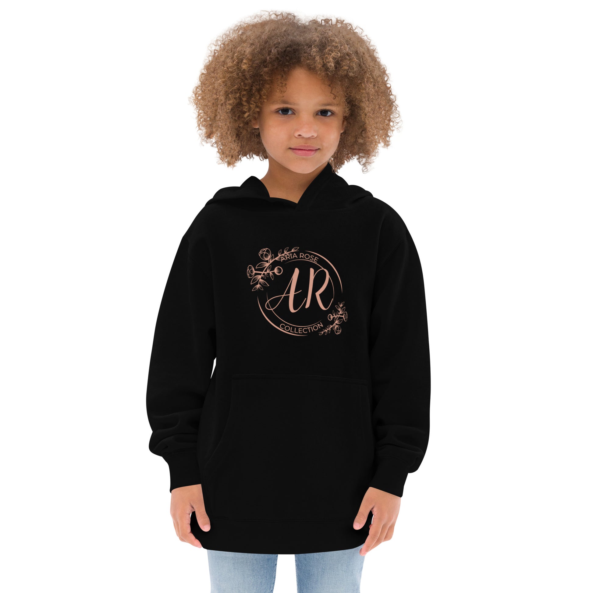 Aria Rose Gold Kids Fleece Hoodie image 0