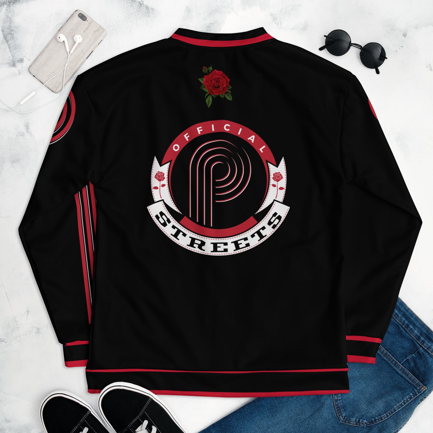 Portland P-Streets Unisex Bomber Jacket image 1