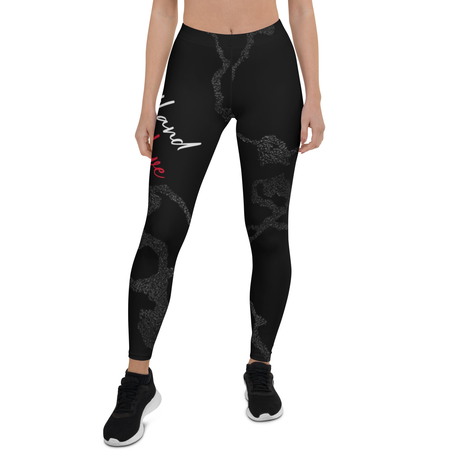 Portland Love Black Marble Leggings image 8
