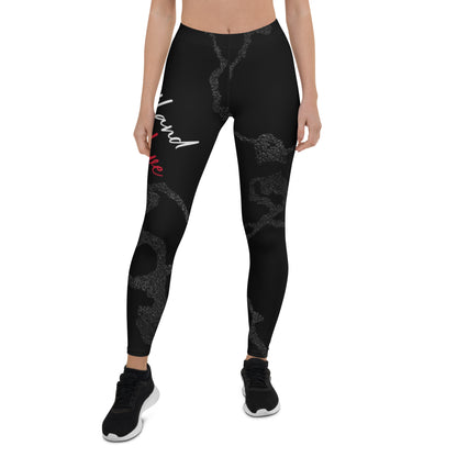 Portland Love Black Marble Leggings image 8